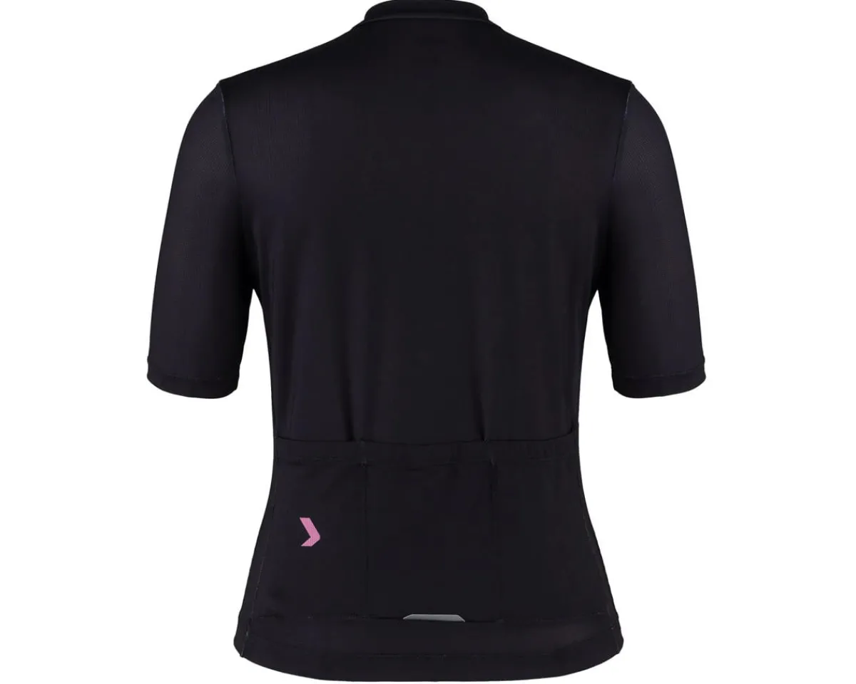 Louis Garneau Holiday Shopping|Summer Essentials|Women's Classic Eco Short Sleeve Jersey (Black/Antic Pink) (L)