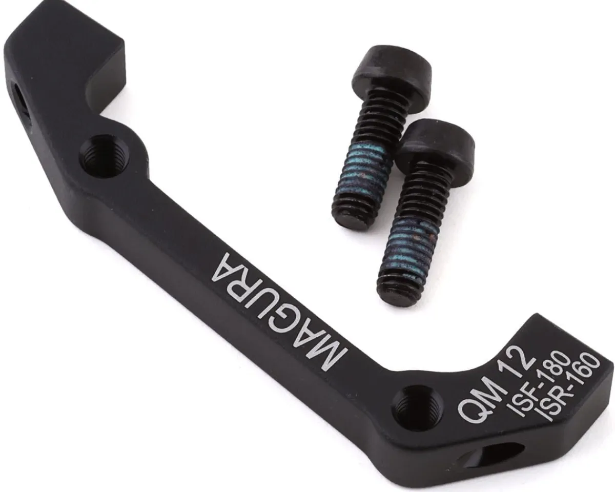 Magura Brakes|Holiday Shopping|Disc Brake Adapters (Black) (QM12) (IS Mount) (180mm Front, 160mm Rear)
