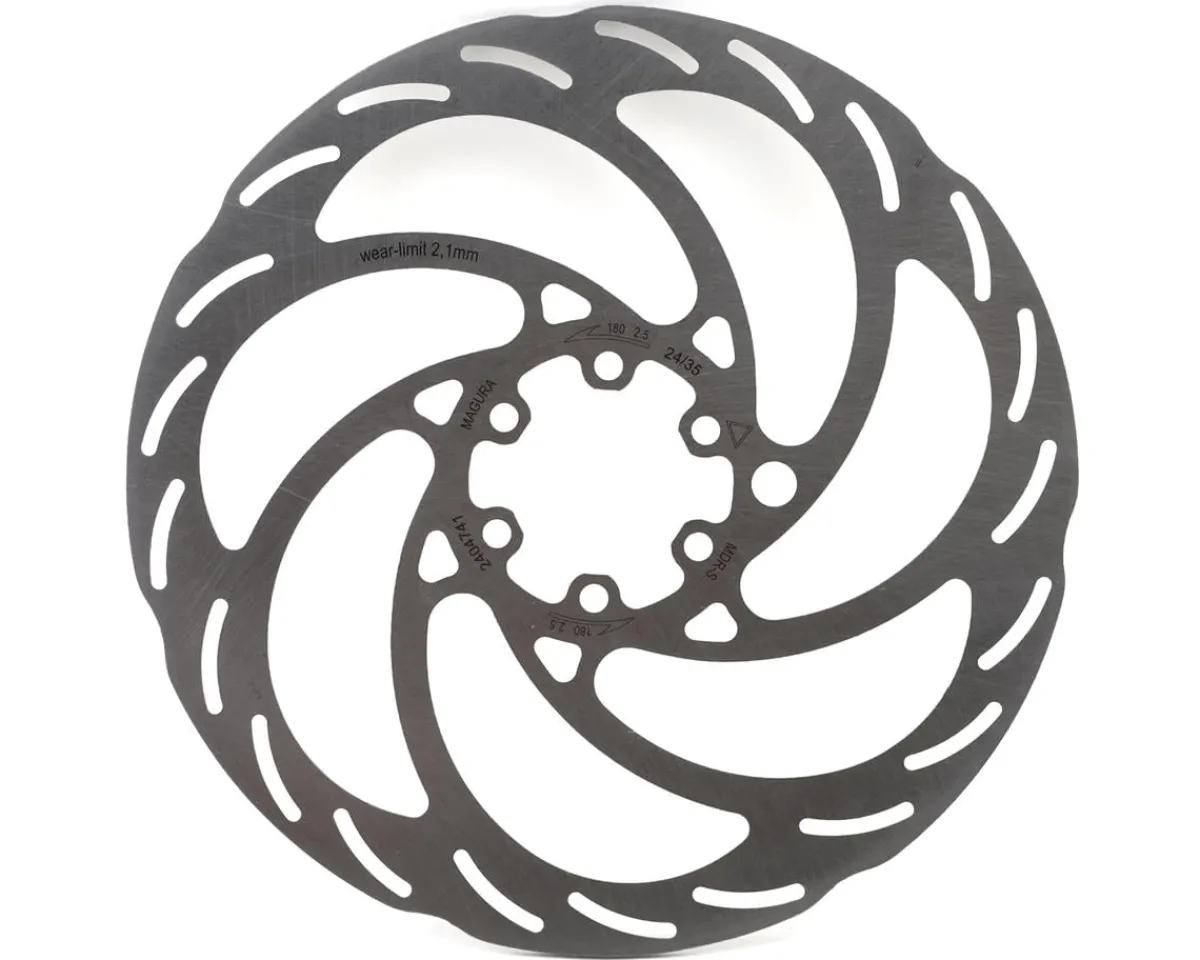 Magura Brakes|MDR-S Disc Brake Rotor (Silver) (6-Bolt) (180mm) (2.5mm Thick)