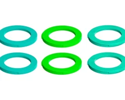 Magura Brakes|2-Piston Caliper Colored Cover Kit for One Caliper (Neon Green, Cyan, Mint)