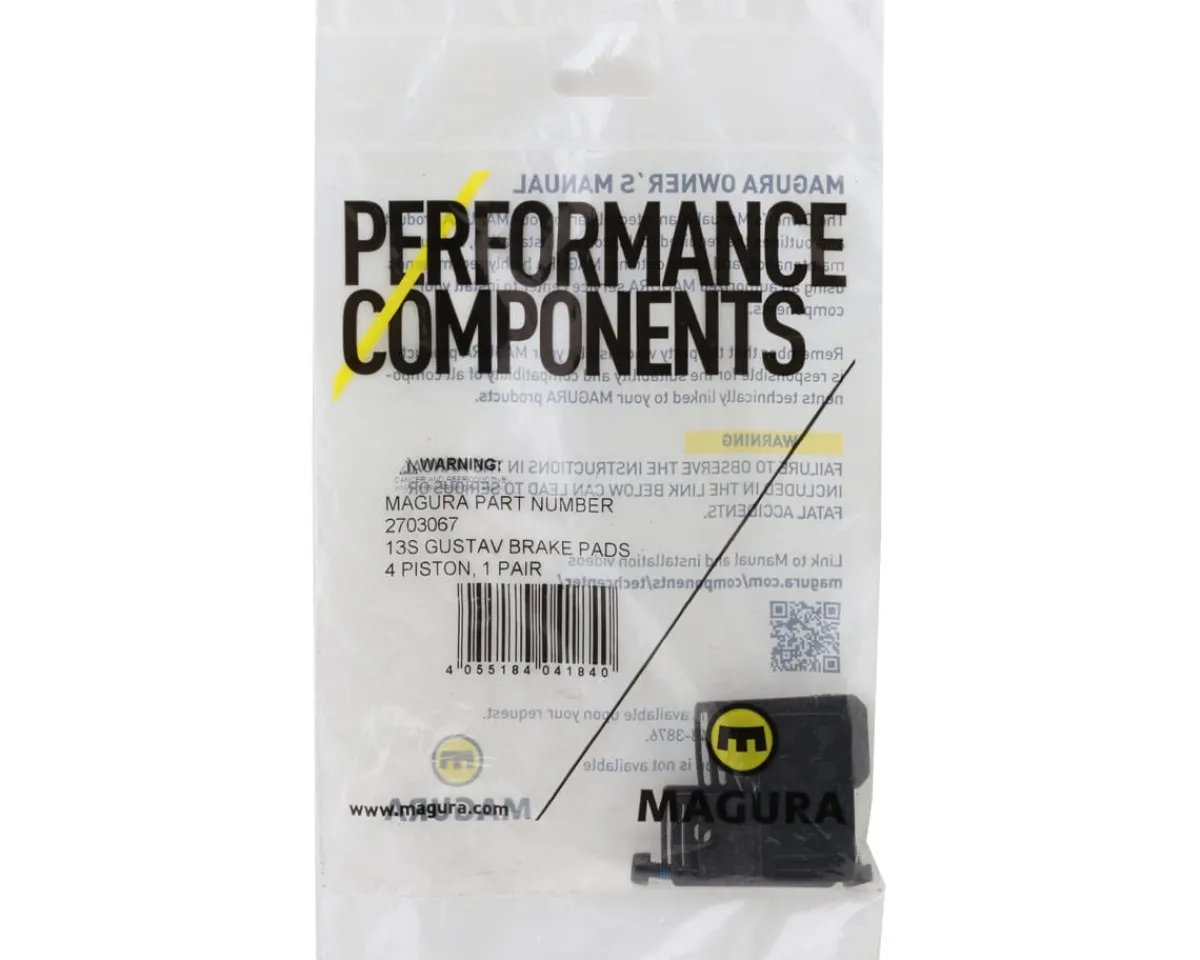 Magura Brakes|13.S Disc Brake Pads (Organic) ( Gustav Pro) (2 Pairs)