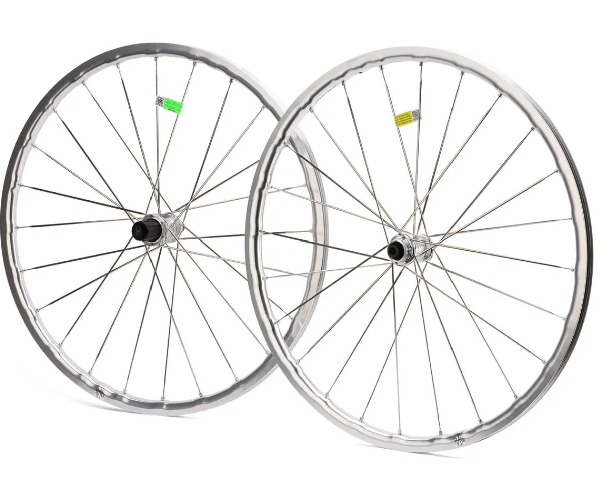 Mavic Wheels & Parts|Ksyrium SL Disc Heritage Road Wheel (Silver) (Shimano HG 11/12) (Pair) (12x100mm, 12x142mm) (700c) (Centerlock) (Tubeless)