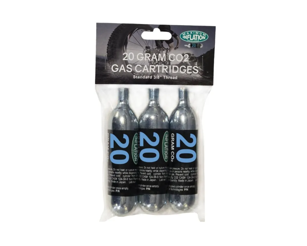 Maximum Inflation Pumps & Co2|CO2 Cartridges (20g) (3 Pack)