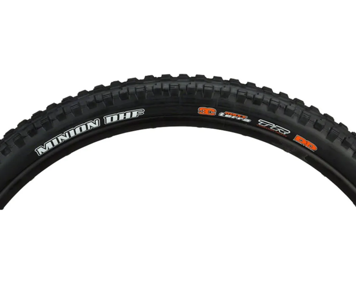 Maxxis Tires|Minion DHF Mountain Tire (Black) (For Youth MTB) (24") (2.4") (Folding) (Dual Compound)