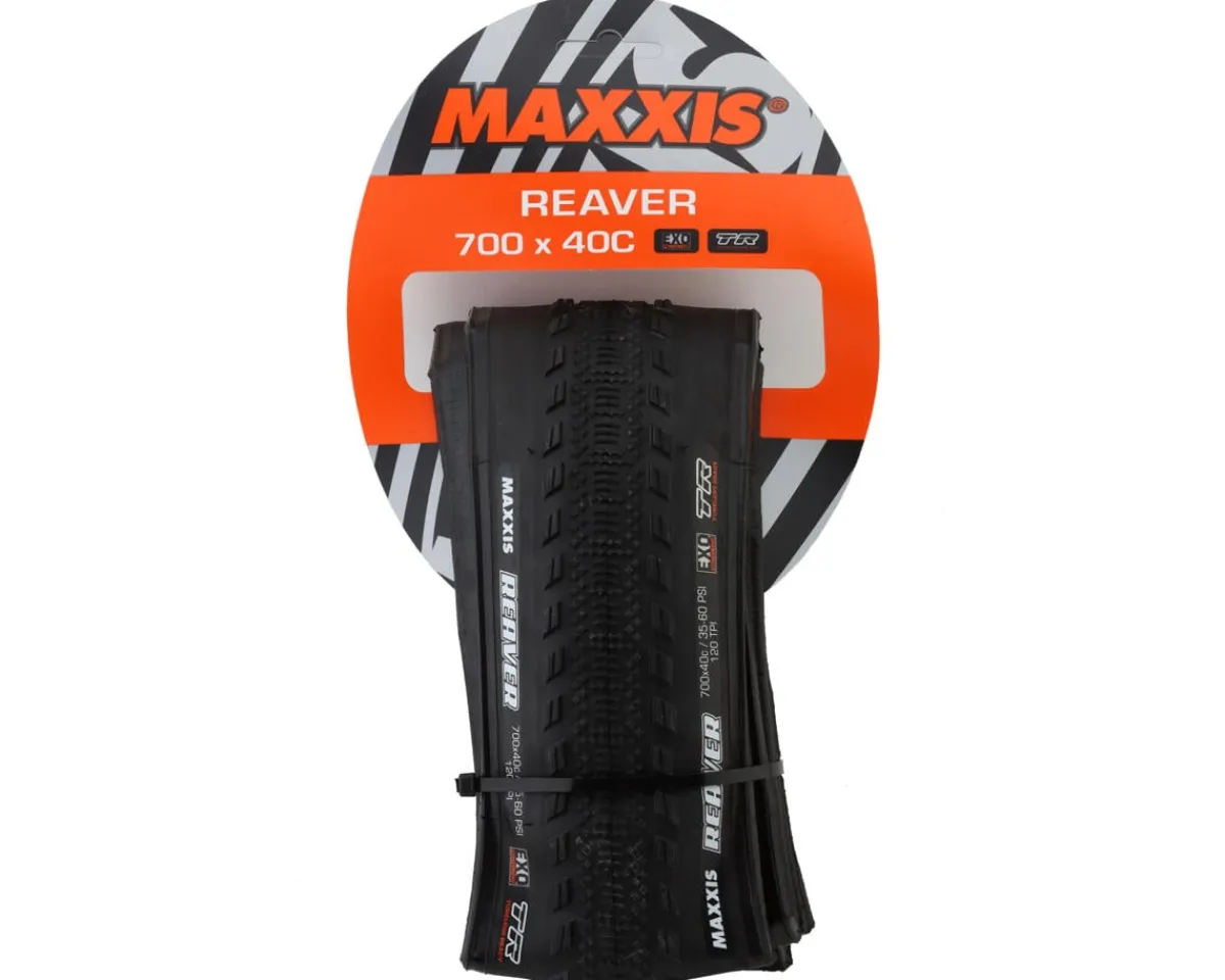 Maxxis Tires|Reaver Tubeless Gravel Tire (700c) (40mm) (Dual/EXO) (Black)