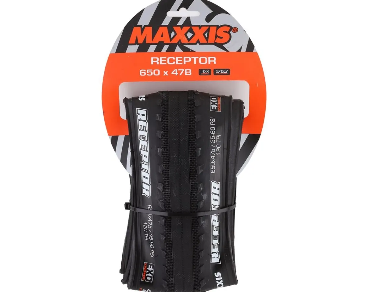 Maxxis Tires|Receptor Tubeless Gravel Tire (650b) (47mm) (Black)