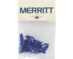 Merritt Wheels & Parts|14G Alloy Nipples (Blue) (Bag of 40)