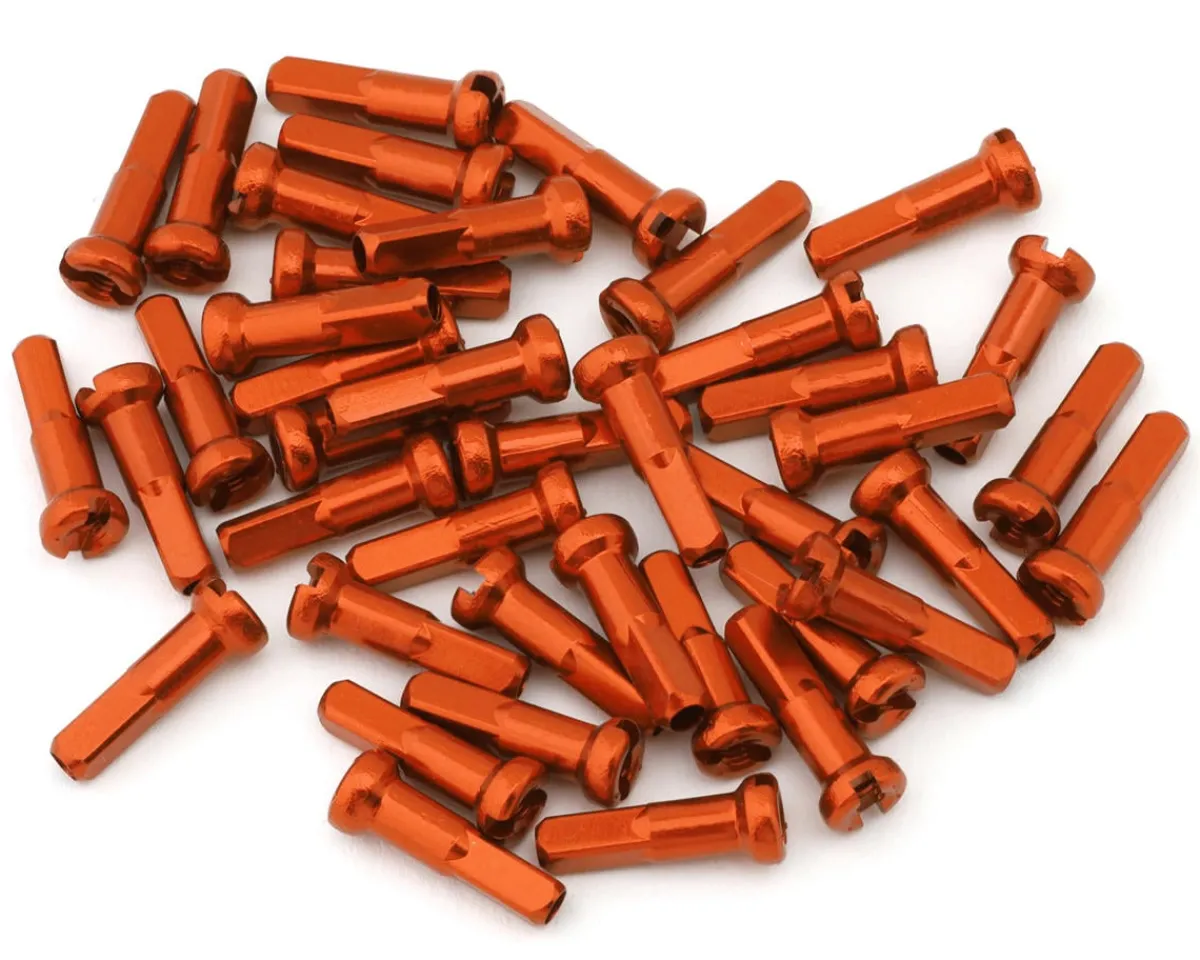 Merritt Wheels & Parts|14G Alloy Nipples (Orange) (Bag of 40)