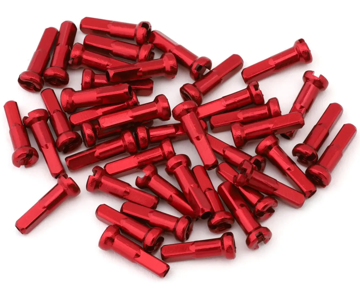 Merritt Wheels & Parts|14G Alloy Nipples (Red) (Bag of 40)