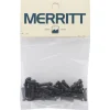 Merritt Wheels & Parts|14G Brass Nipples (Black) (Bag of 40)