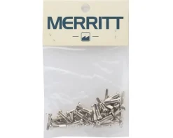 Merritt Wheels & Parts|14G Brass Nipples (Silver) (Bag of 40)