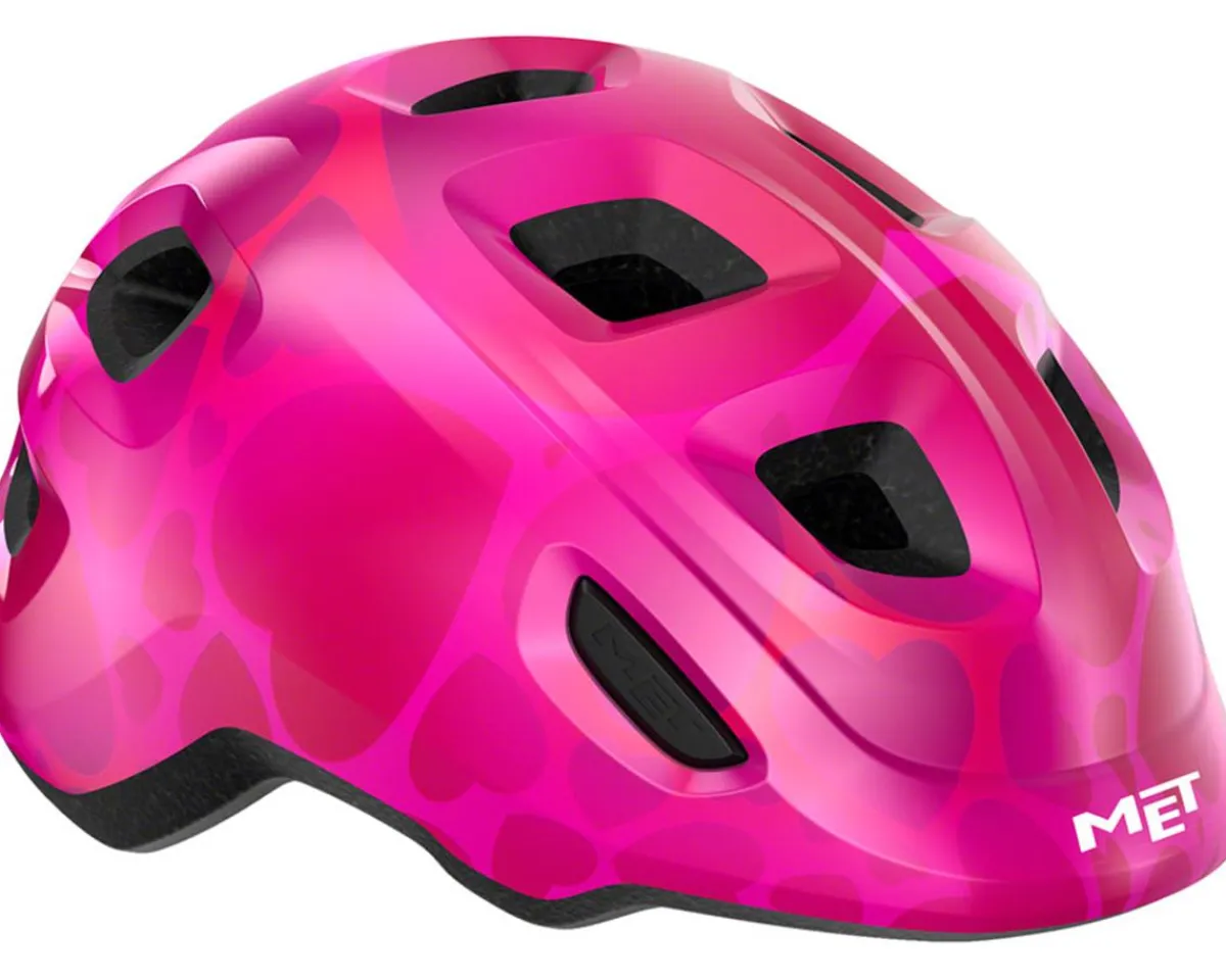 Met Helmets|Youth & Kids|Hooray MIPS Kids Hel (Pink Hearts) (Youth S)