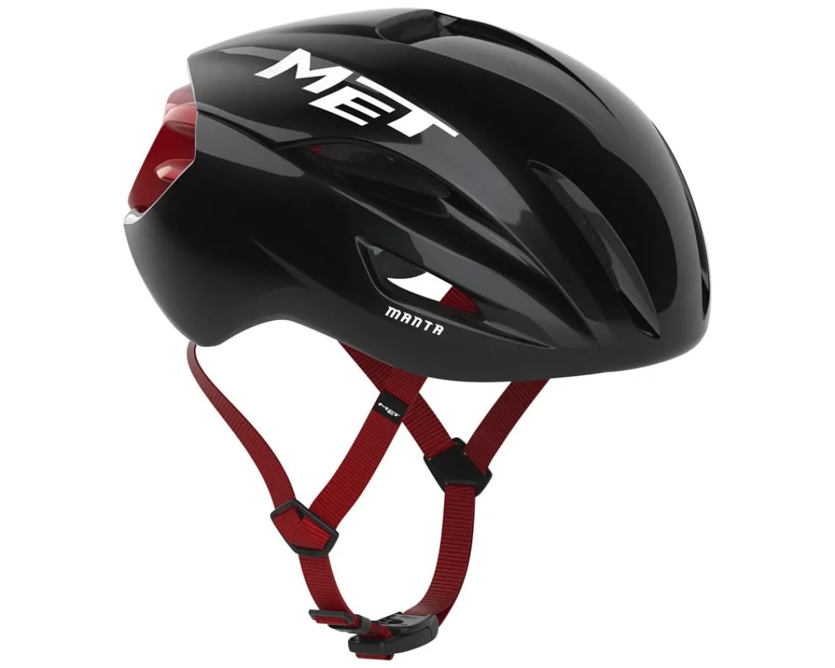 Met Helmets|Helmets|Manta MIPS Hel (Black/Red Glossy) (L)