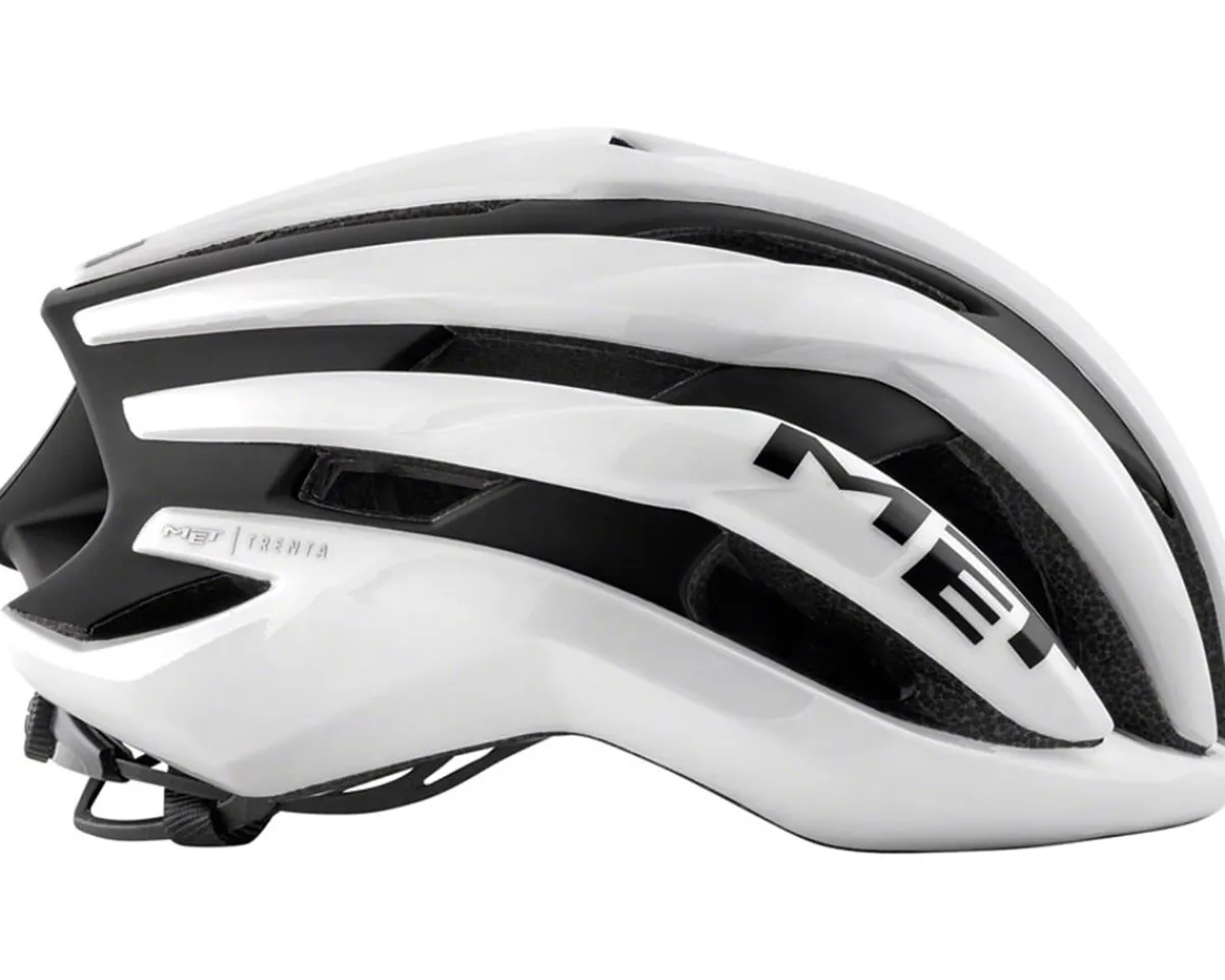 Met Helmets|Helmets|Trenta MIPS Road Hel (Gloss White/Matte Black) (S)