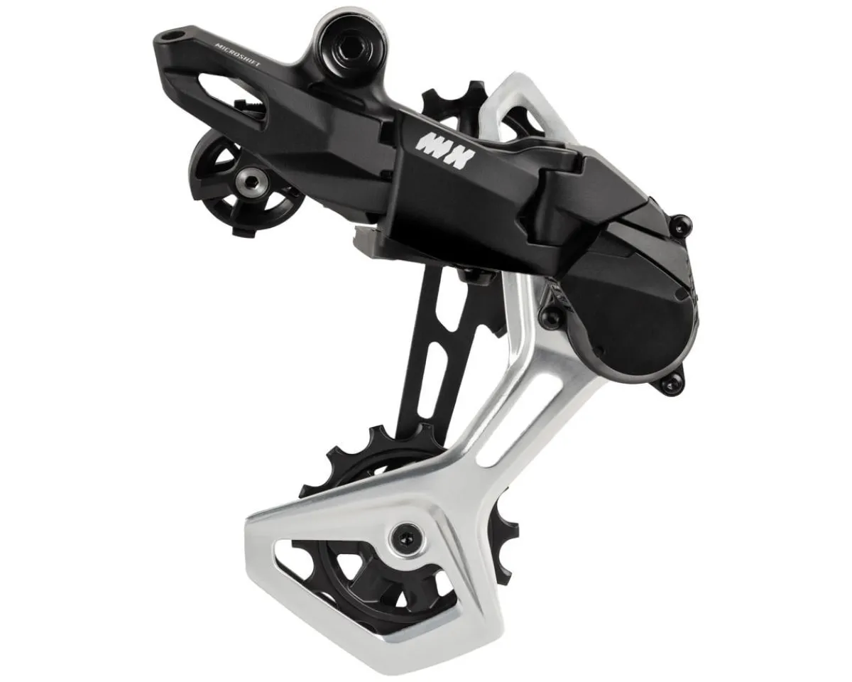 Microshift Derailleurs & Parts|Advent MX Pro Rear Derailleur (Black) (10/11-Speed) (Medium Cage) (w/Clutch) (Aluminum Cage)