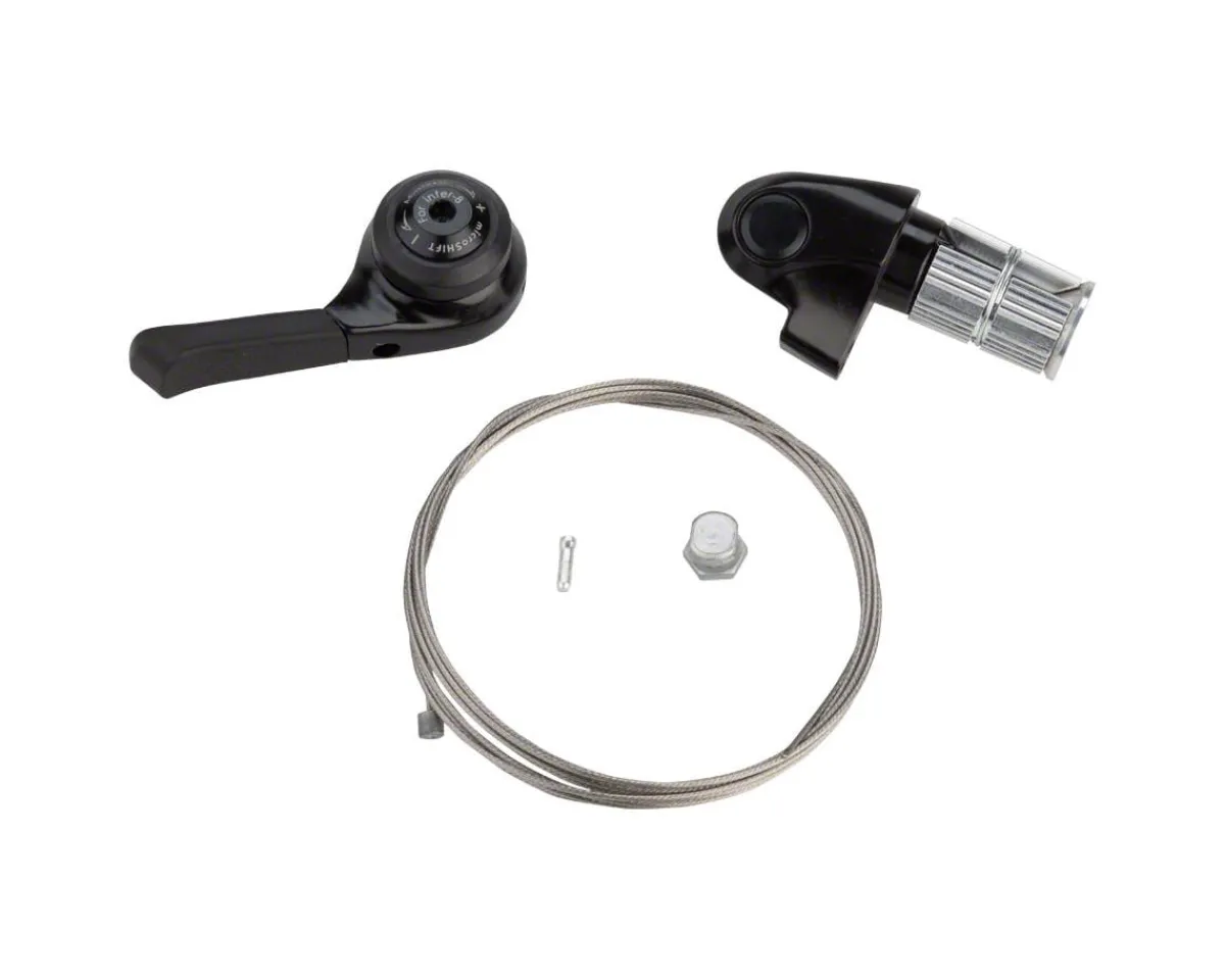 Microshift Shifters|Bar End Shifter (Black) (Right) (8 Speed) (Shimano Compatible)
