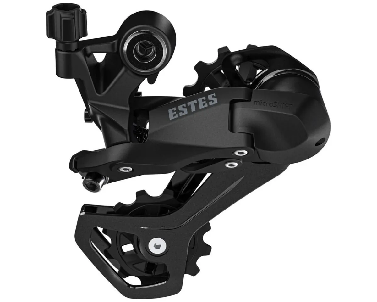 Microshift Derailleurs & Parts|Estes Rear Derailleur (Black) (6/7/8/9 Speed) (Medium Cage) (For 1x)