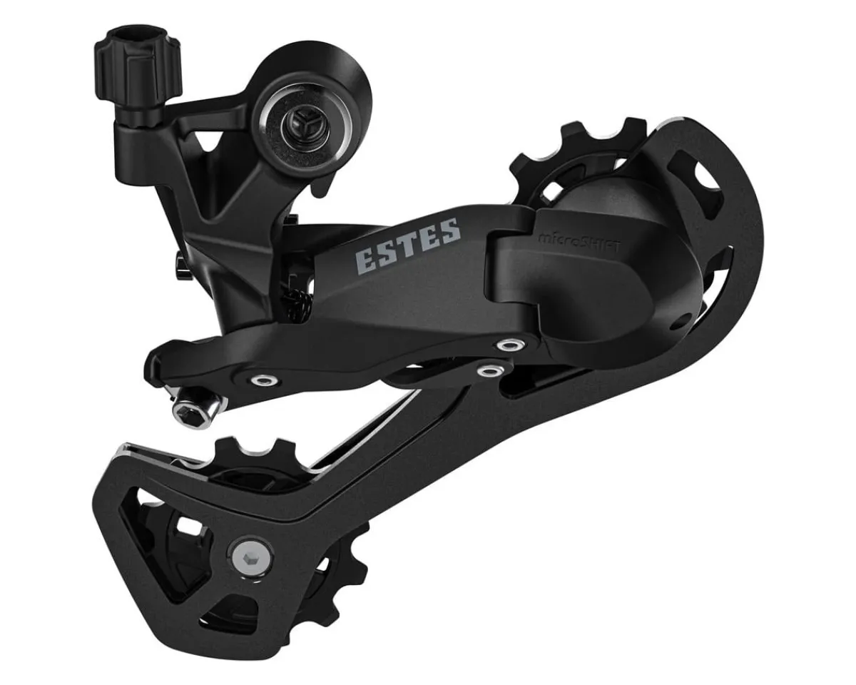 Microshift Derailleurs & Parts|Estes Rear Derailleur (Black) (7/8/9 Speed) (Long Cage) (For 2x/3x)