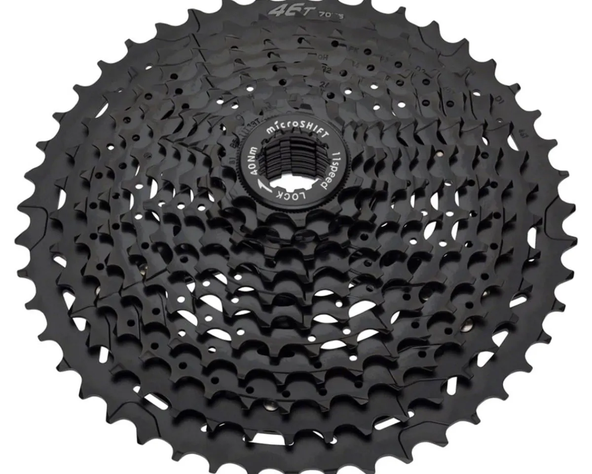 Microshift Cassettes|H11 Cassette (Black) (11 Speed) (Shimano HG) (11-46T)