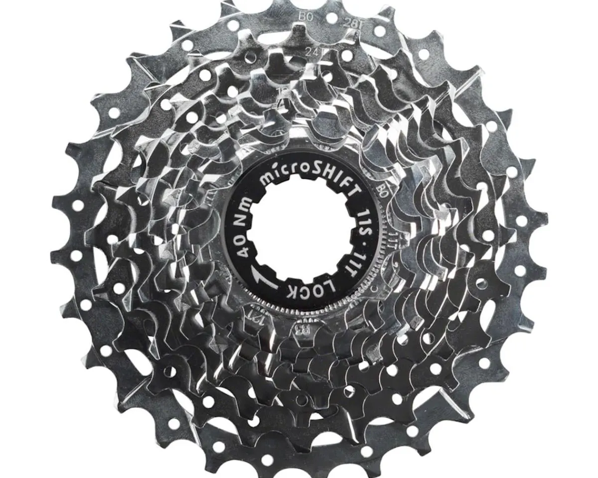 Microshift Cassettes|H11 Cassette (Silver) (11 Speed) (Shimano HG) (11-25T)