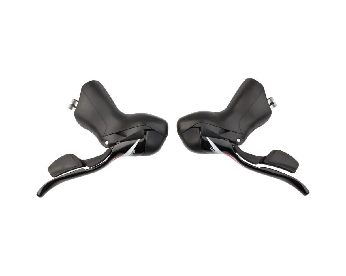 Microshift Brakes|Shifters|R10 Drop Bar Brake/Shift Levers (Black) (Standard Reach) (Pair) (2 x 10 Speed) (Shimano Compatible)