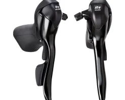 Microshift Brakes|Shifters|R9 Drop Bar Brake/Shift Levers (Black) (Pair) (2 x 9 Speed) (Shimano Compatible)
