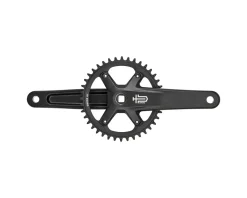 Microshift Cranksets & Parts|Sword Black 1x Crankset (Black) (1 x 9/10 Speed) (Square Taper) (165mm) (40T)