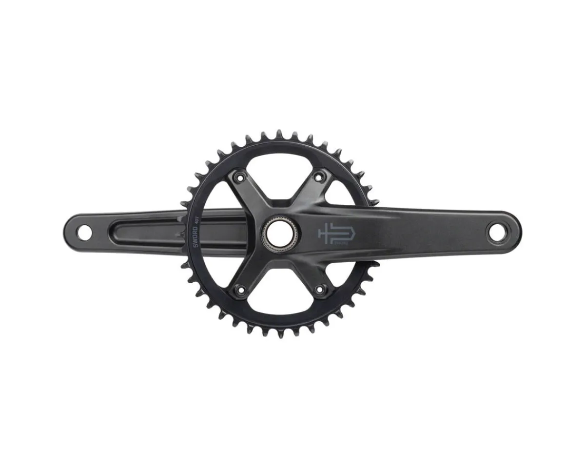 Microshift Cranksets & Parts|Sword 1x Crankset (Black) (10 Speed) (24mm Spindle) (165mm) (40T)