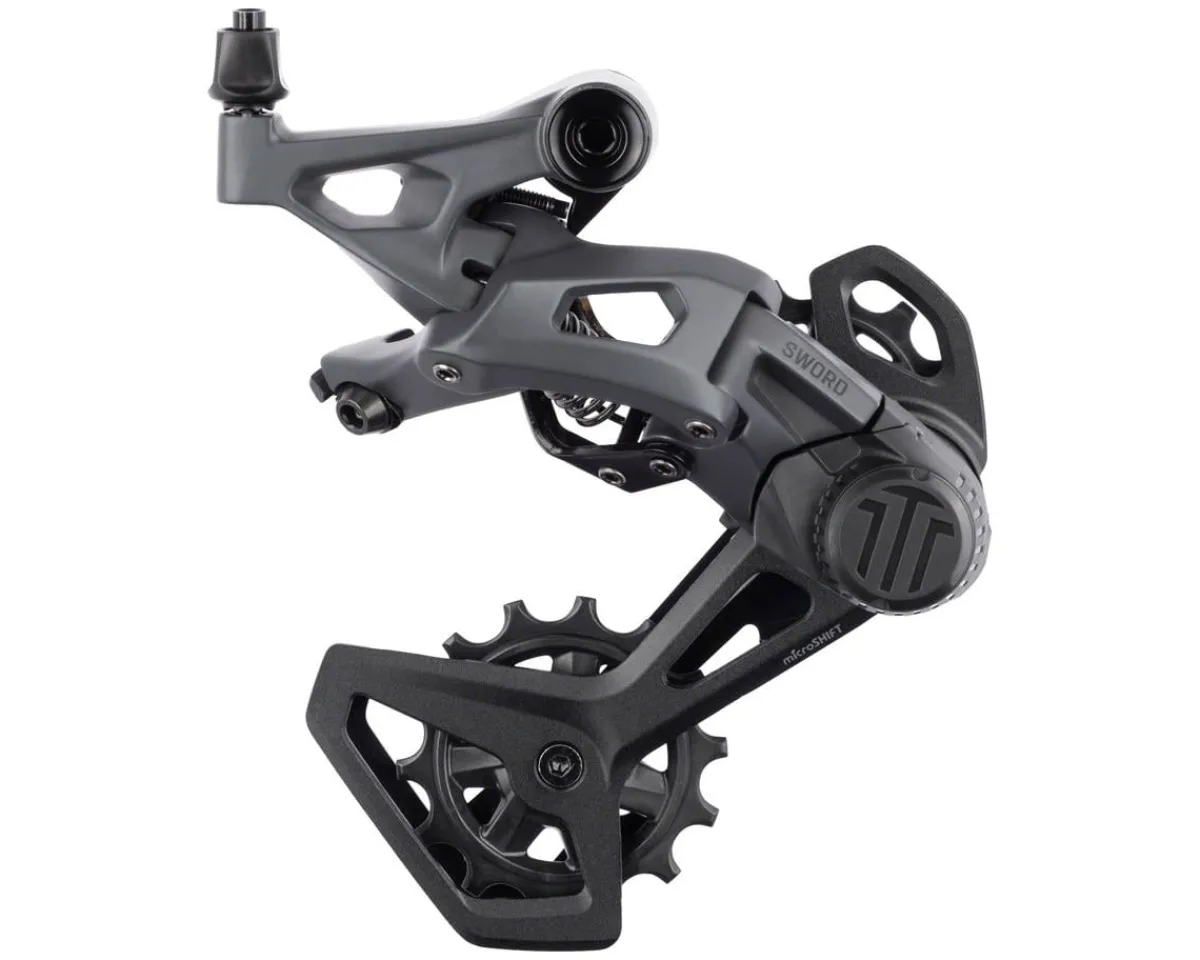 Microshift Derailleurs & Parts|Sword 1x Rear Derailleur (Grey) (10 Speed) (Clutch) (Medium Cage)