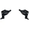Microshift Shifters|TS71 Thumb Tap Shifter Set (Black) (Pair) (3 x 9 Speed) (w/Optical Gear Indicator) (Shimano Compatible)