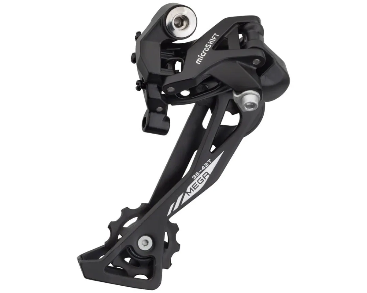 Microshift Derailleurs & Parts|XLE Mountain Rear Derailleur (Black) (10 Speed) (Long Cage) (Shimano Compatible)