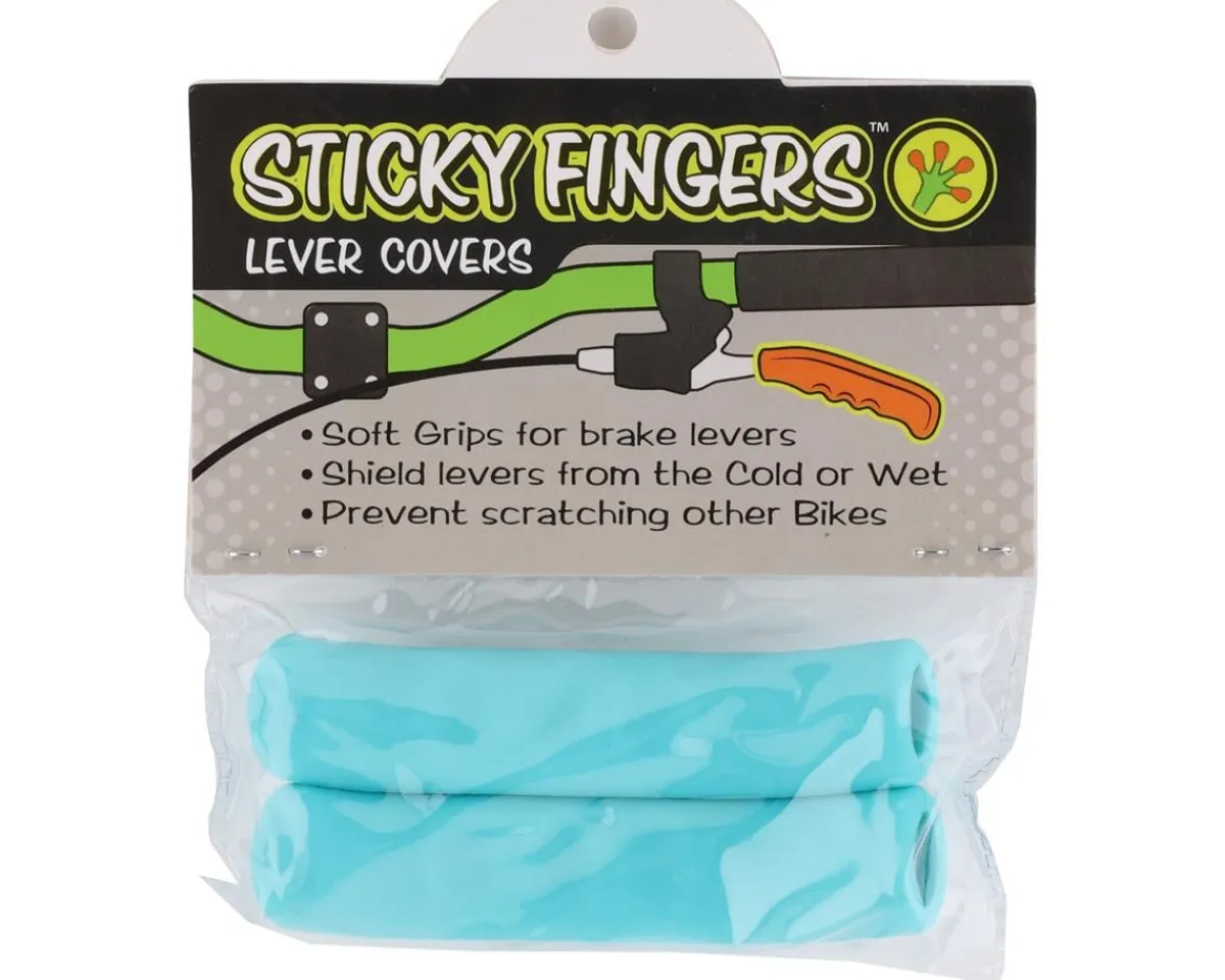Miles Wide Brakes|Sticky Fingers 2.0 Brake Lever Covers (Turquoise)