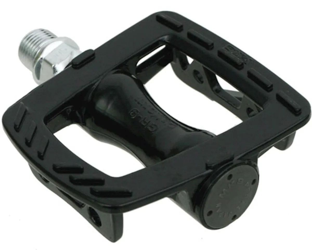 MKS Pedals & Cleats|GR-9 Platform Road Pedals (Black) (Toe Clip Compatible)