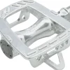 MKS Pedals & Cleats|GR-9 Platform Road Pedals (Silver) (Toe Clip Compatible)