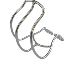 MKS Pedals & Cleats|Stainless Half Cage Toe Clips (Chrome) (Large) (Pair)