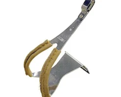 MKS Pedals & Cleats|Steel Toe Clips w/ Leather (Chrome) (Pair) (L)