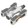 MSW Pedals & Cleats|Dimension Cruiser Pedals (Silver) (w/ Slip Grip & Reflectors)