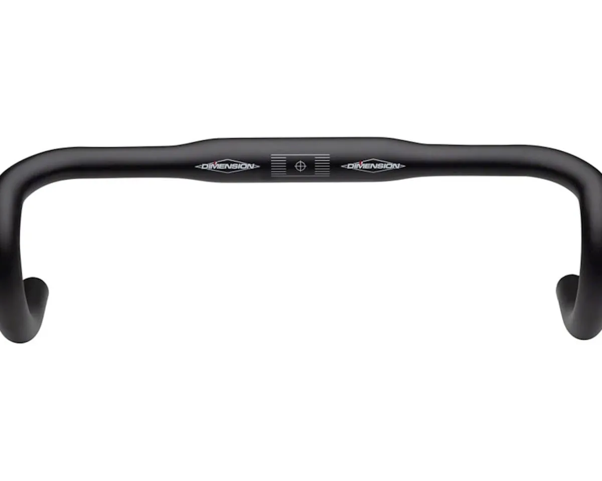 MSW Handlebars|Dimension Flat Top Shallow Road Bar (Black) (31.8mm) (38cm)
