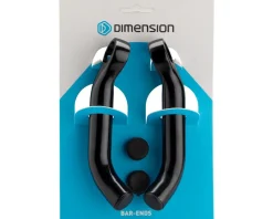 MSW Handlebars|Dimension Forged Bar Ends (Black) (Short)