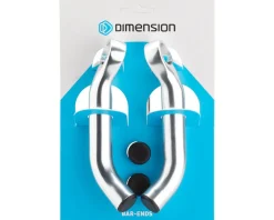MSW Handlebars|Dimension Forged Bar Ends (Silver) (Short)