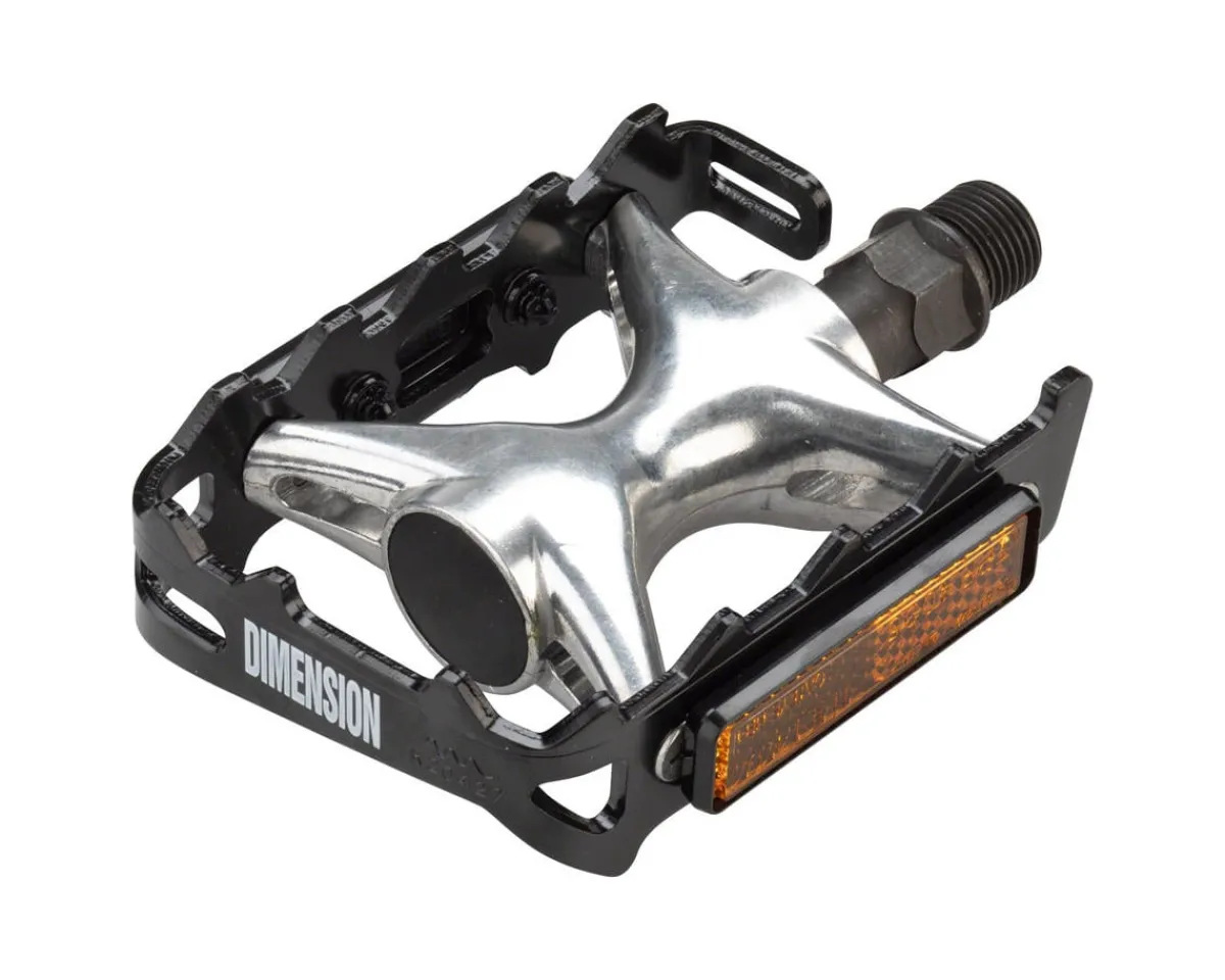MSW Pedals & Cleats|Dimension Mountain Compe Pedals (Black/Silver)