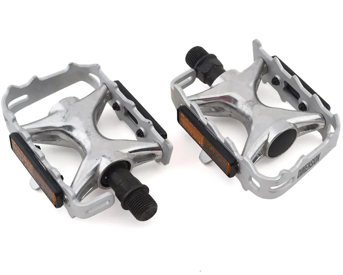 MSW Pedals & Cleats|Dimension Mountain Compe Pedals (Silver/Silver)