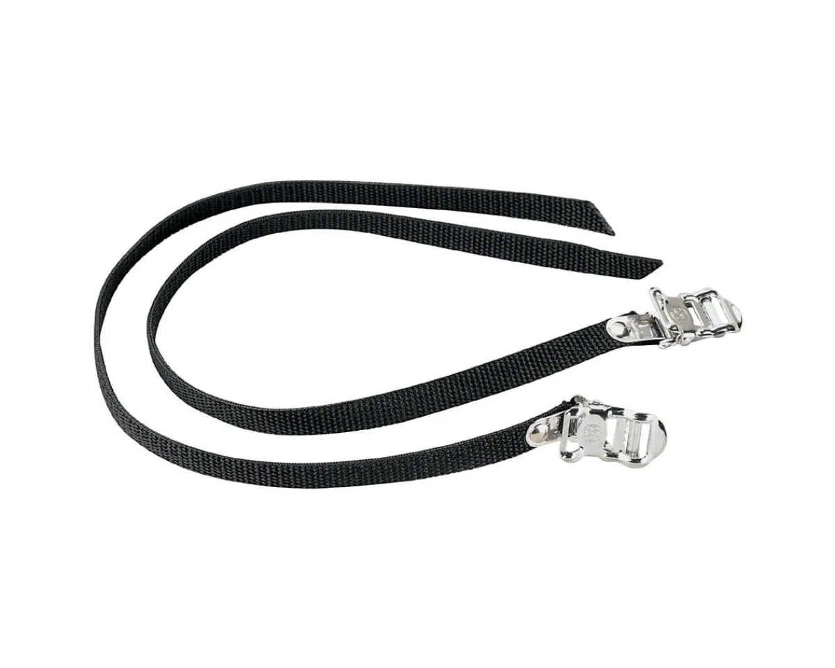 MSW Pedals & Cleats|Dimension Nylon 450mm Basic Toe Straps (Black) (Pair)