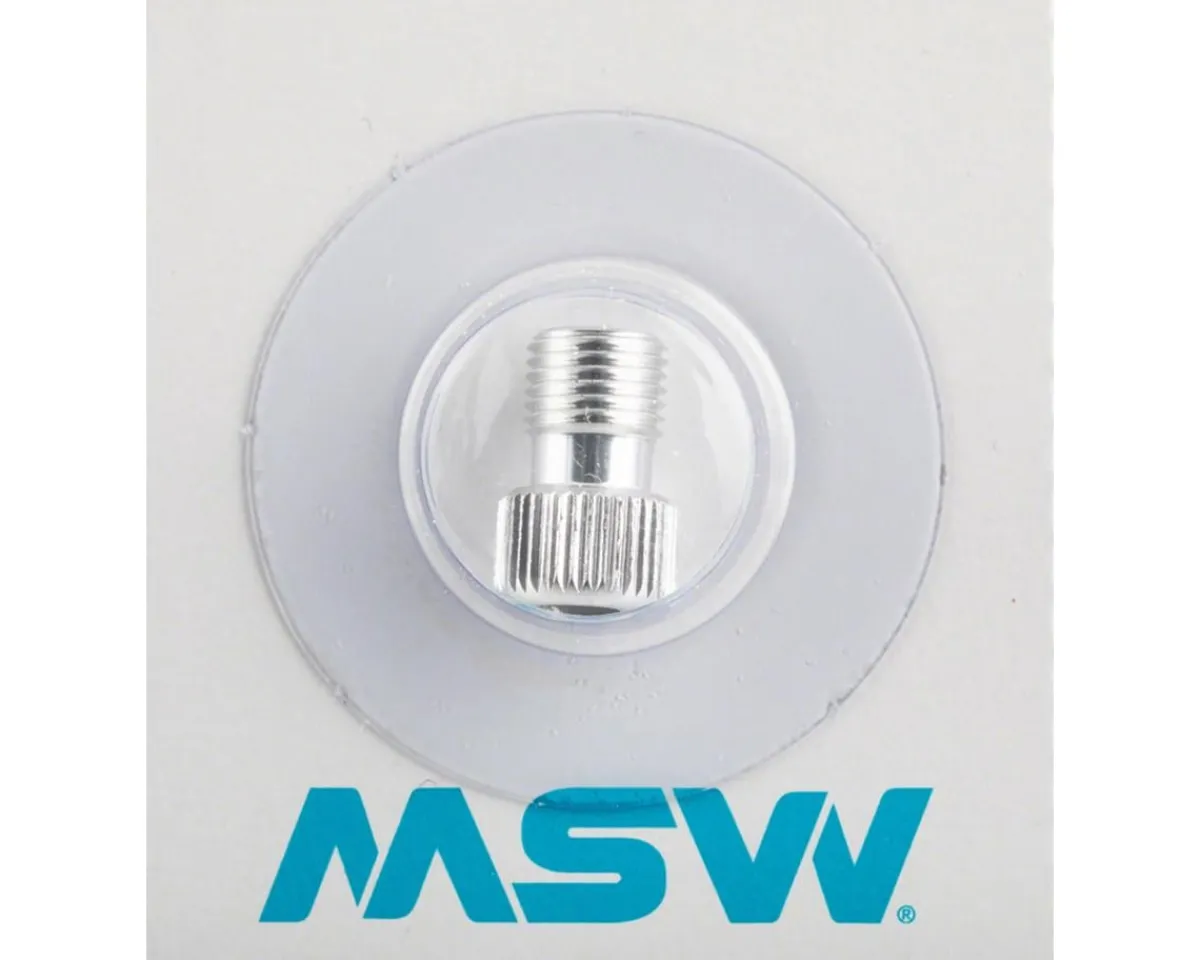 MSW Wheels & Parts|Tire & Tube Accessories|Presta Valve Adapters (Silver) (Presta to Schrader) (Card of 12)