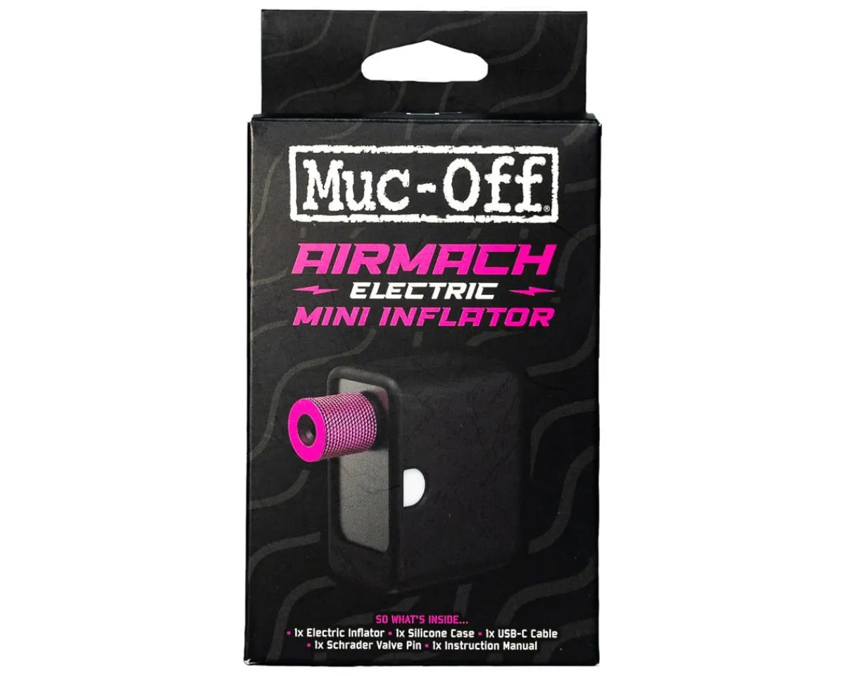 Muc-Off Pumps & Co2|Pumps & Co2|Airmach Electric Mini Pro Inflator (Black/Pink)