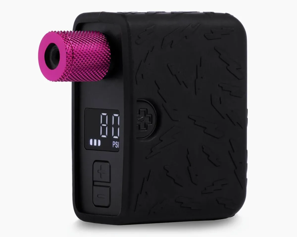 Muc-Off Pumps & Co2|Pumps & Co2|Airmach Electric Mini Pro Inflator (Black/Pink)