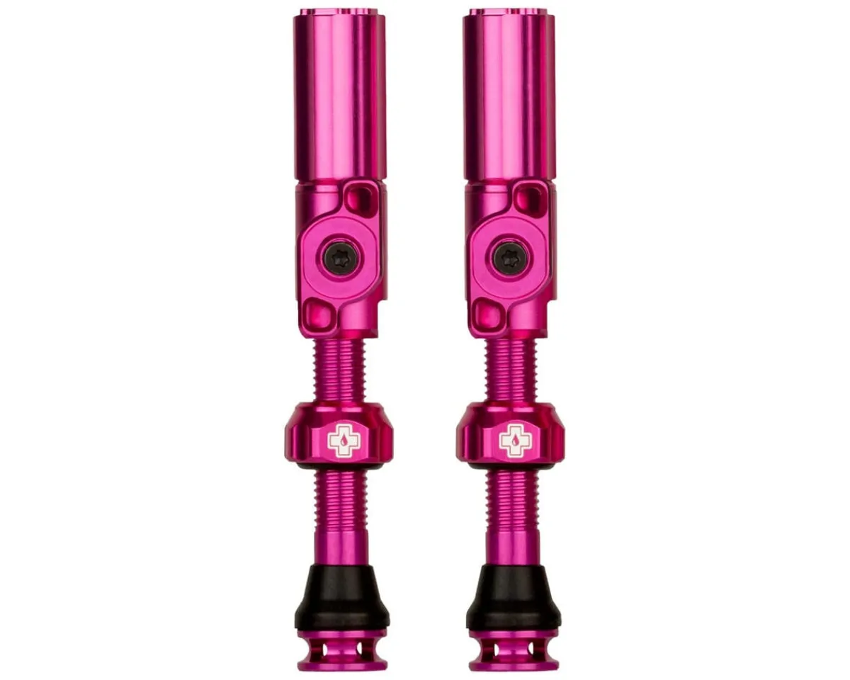 Muc-Off Tubeless Tire Tools|Tubeless Accessories|Big Bore Hybrid Tubeless Valves (Pink) (Pair) (Small) (30mm)