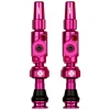 Muc-Off Tubeless Tire Tools|Tubeless Accessories|Big Bore Lite Tubeless Valves (Pink) (Pair) (Small) (30mm)
