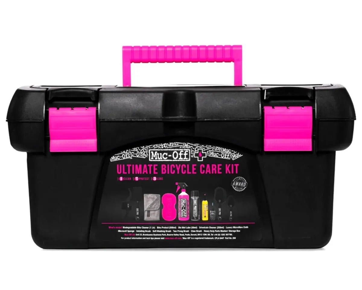 Muc-Off Tools|Chains & Accessories|Ultimate Bicycle Cleaning Kit (Toolbox w/ 10 Pieces)
