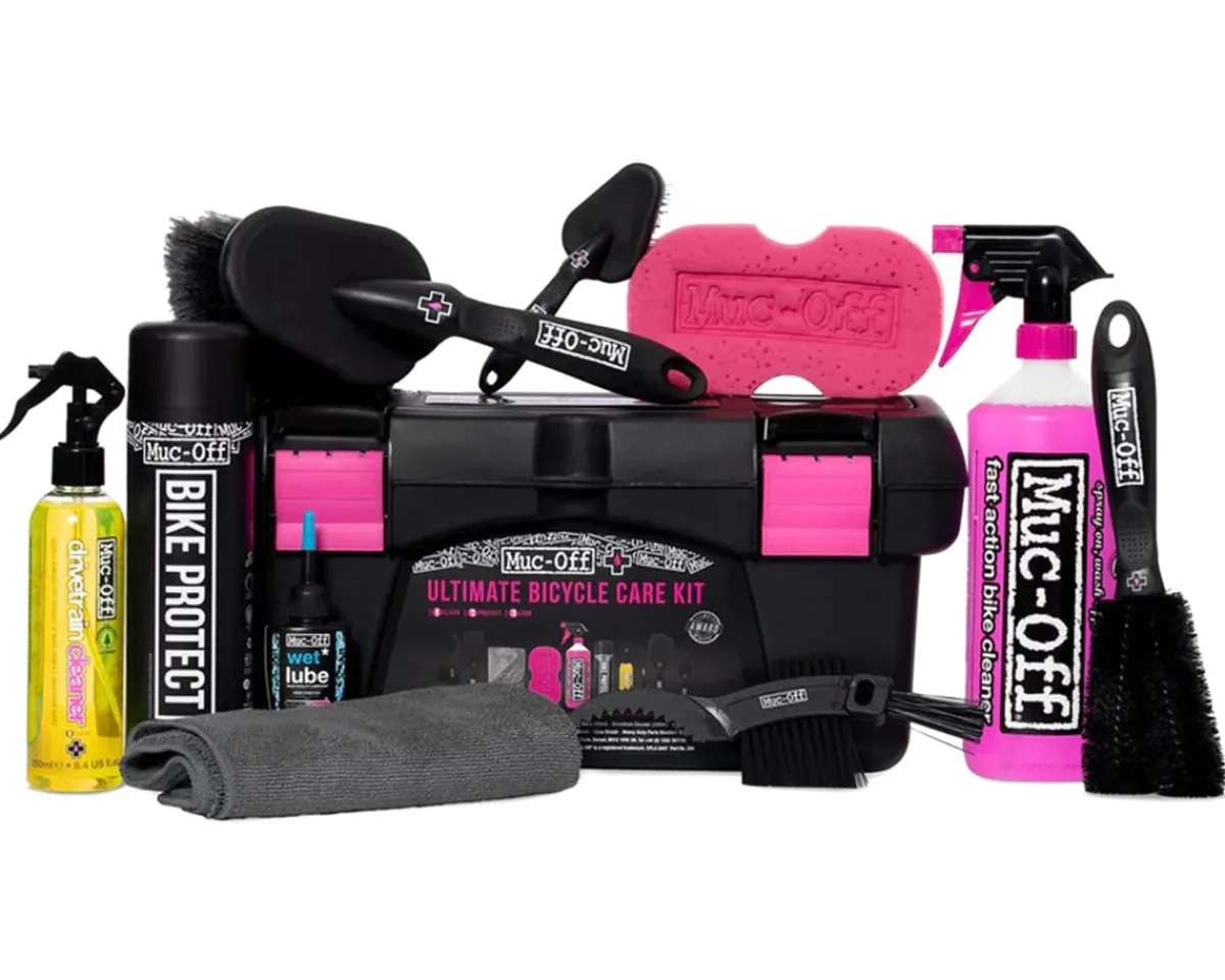 Muc-Off Tools|Chains & Accessories|Ultimate Bicycle Cleaning Kit (Toolbox w/ 10 Pieces)